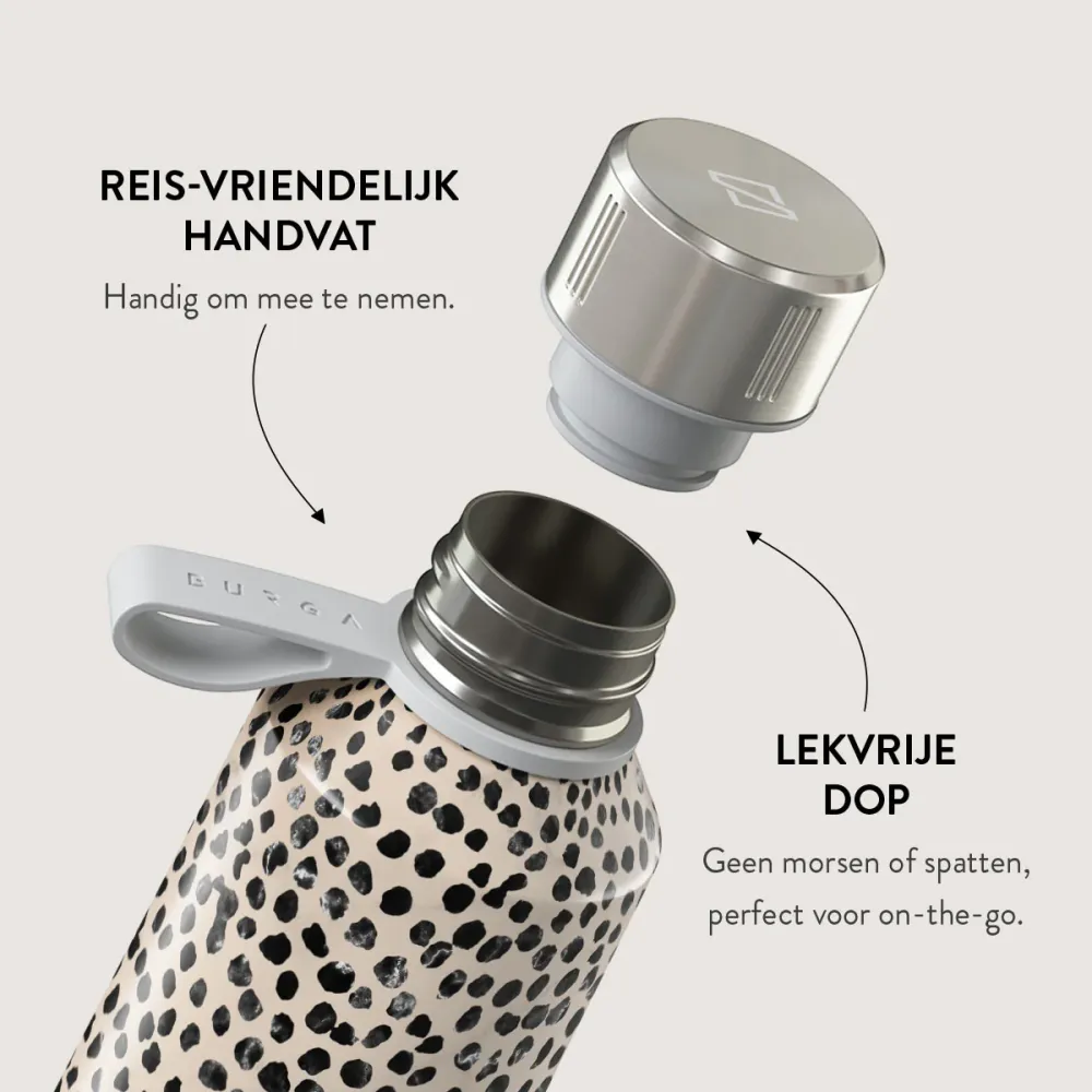 BURGA Waterfles Dop Zilver