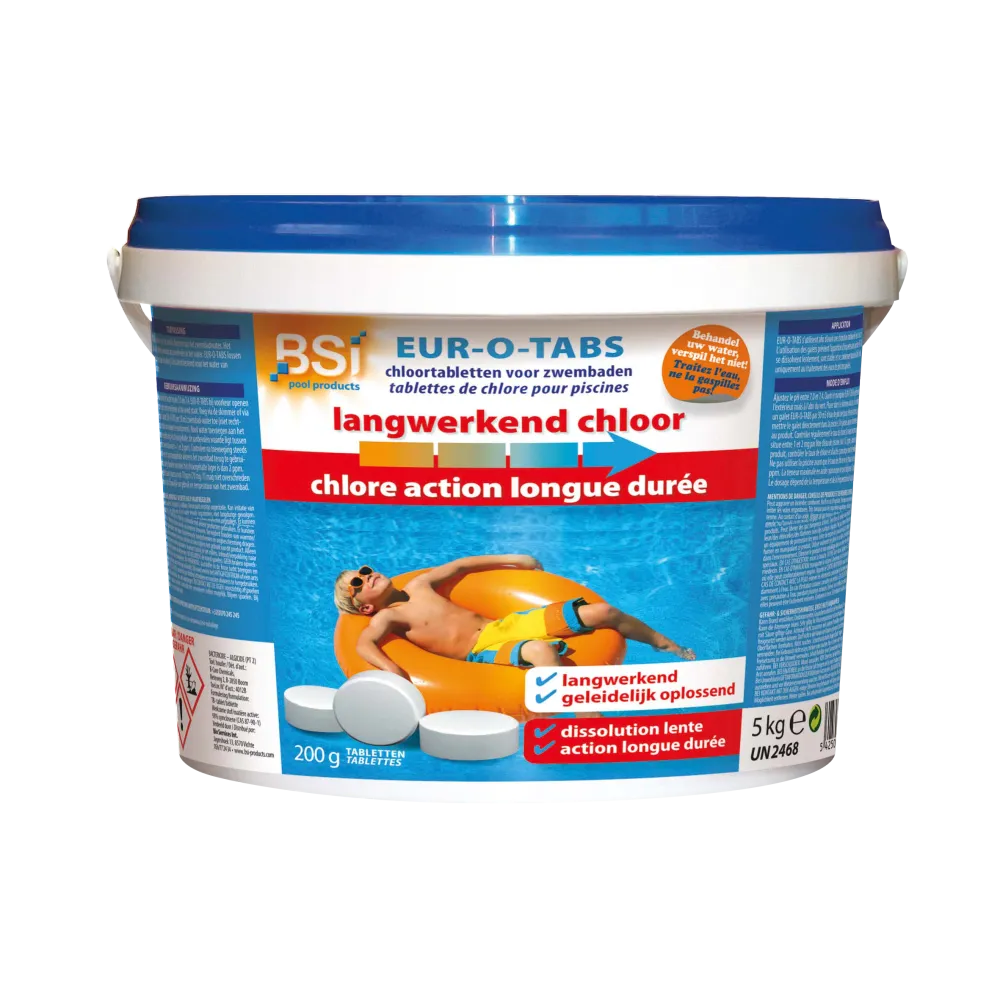 Langwerkend chloor 200 g tabl. 5 kg (4012B) Bsi