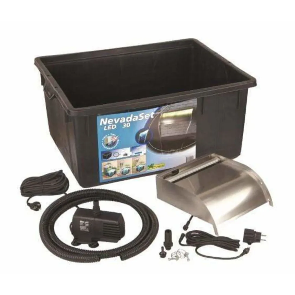 Nevada 30 Led Set - RVS Waterval/Waterval Ubbink