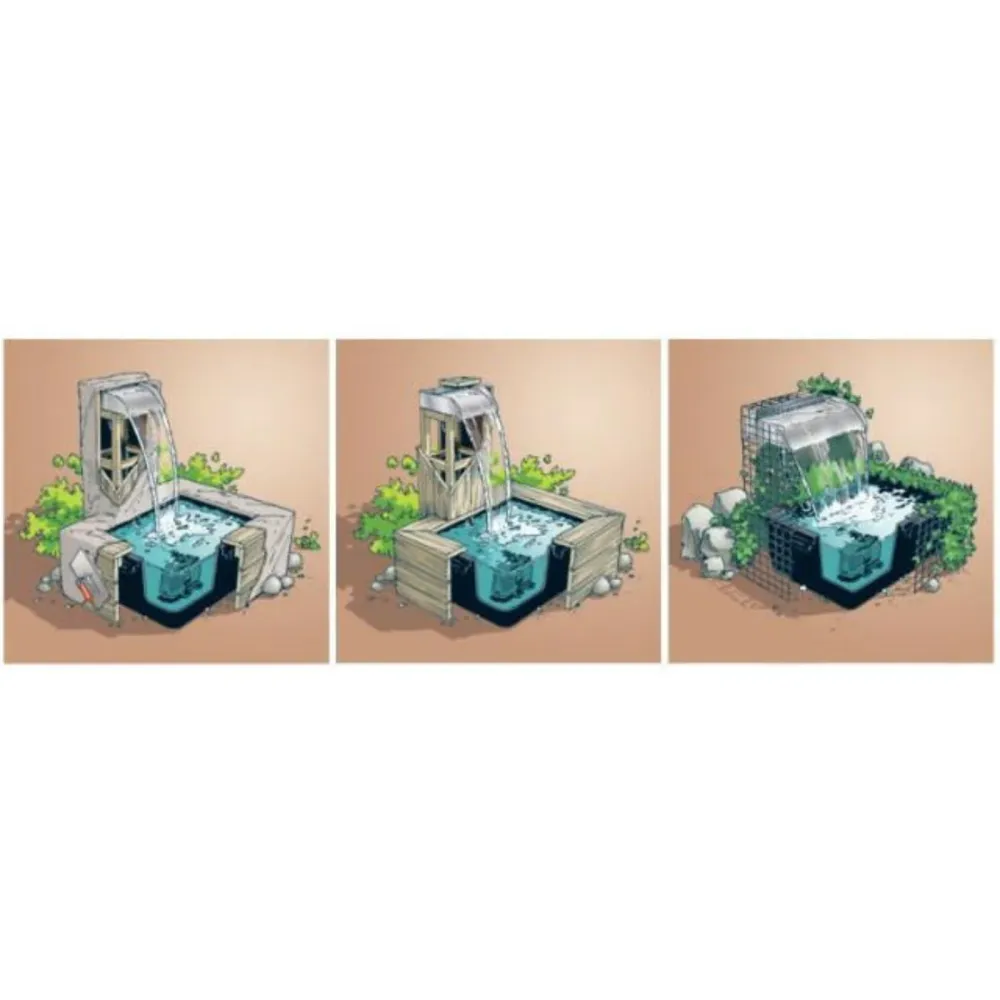 Nevada 30 Led Set - RVS Waterval/Waterval Ubbink