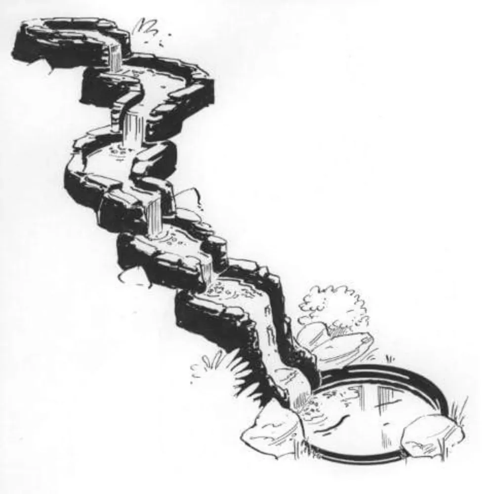 Colorado® Cascade - modulaire waterloop en waterval UBBINK