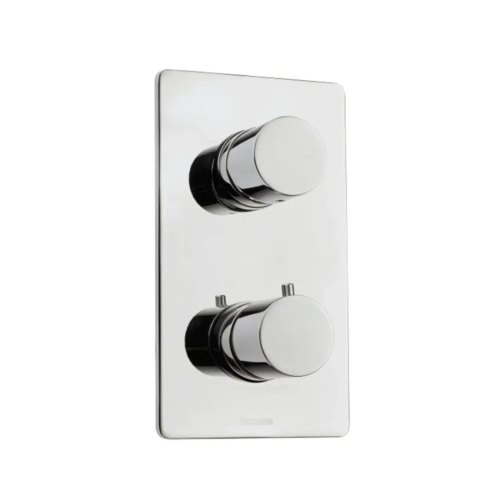 Thermostatic shower mixer 5 outlets chrome-plated geel koper Bossini Oki built-