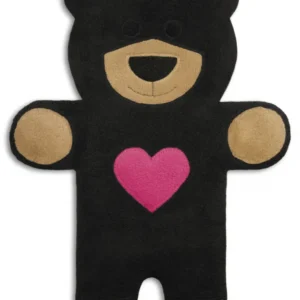 Leschi Warmtekussen Teddy bear - Zwart/Roze