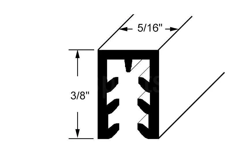 Storm Window Frames – Sneeuwwit Plastic, 12 ft Length