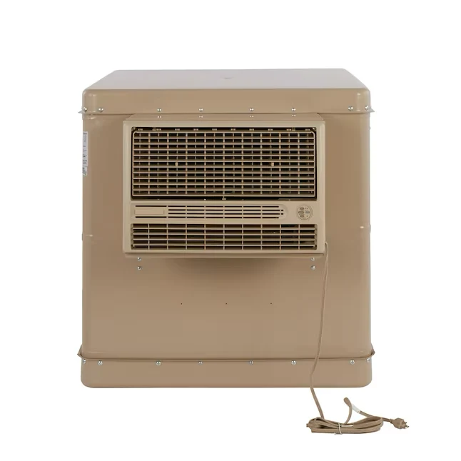 Essick Air 4700-CFM 2-Speed Outdoor Window Evaporative Cooler 1600-sq ft (Motor Included) met UV-Index en Luchtvochtigheid