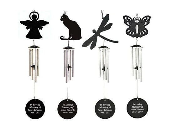Personalized Turtle Silhouette Loving Memory Memorial Wind Chime