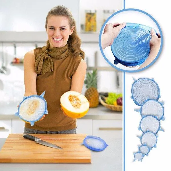 6-delige Siliconen Vershoud set (1+1 Gratis) Mr Ming Store Store