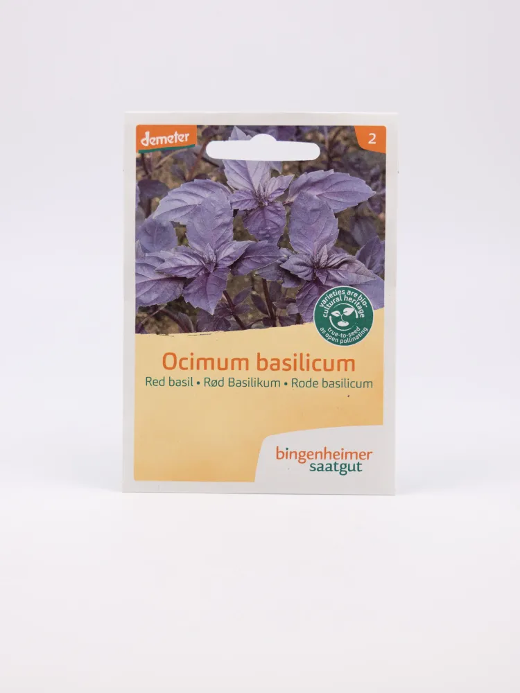 Red Basil Bingenheimer Saatgut