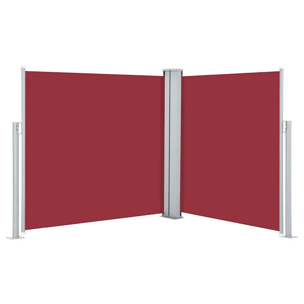 Draaibare Windscherm uittrekbaar 100x600 cm rood