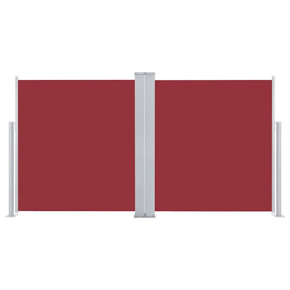 Draaibare Windscherm uittrekbaar 100x600 cm rood