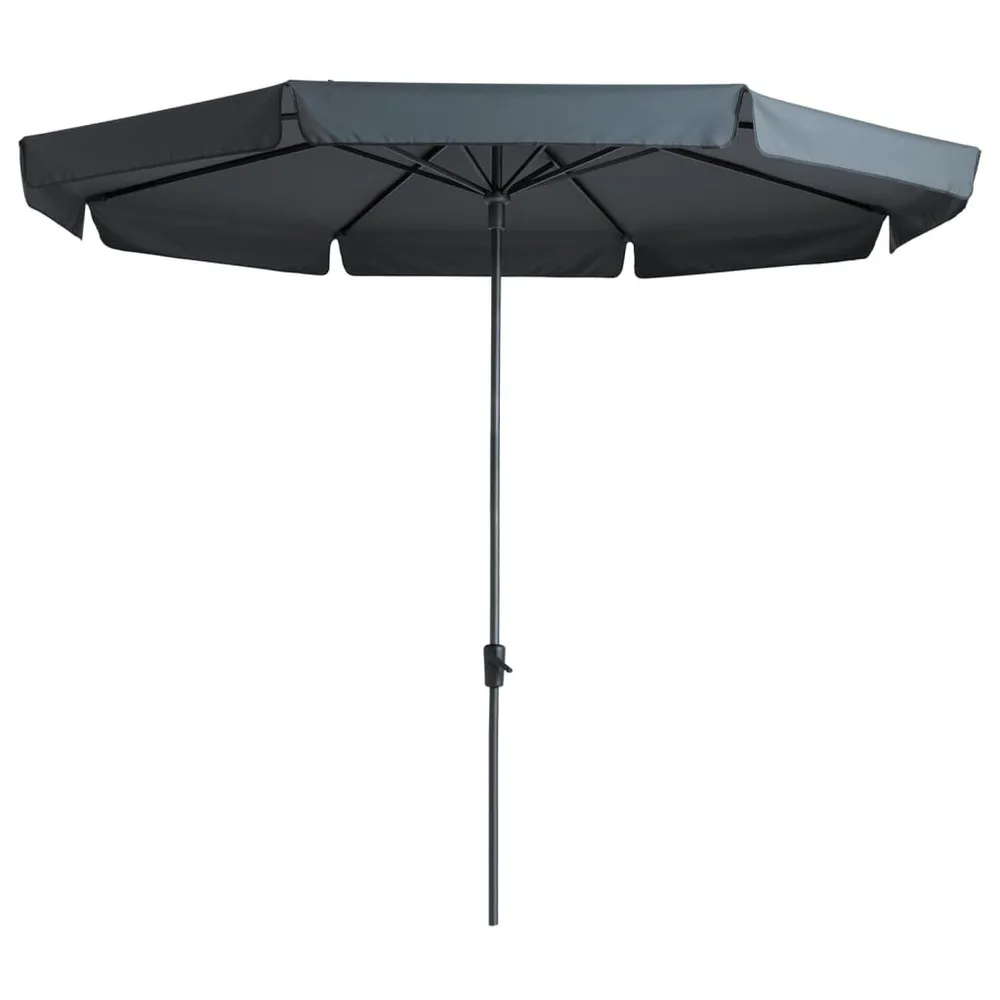 Extra Grote Madison Parasol Syros Luxe rond 350 cm grijs