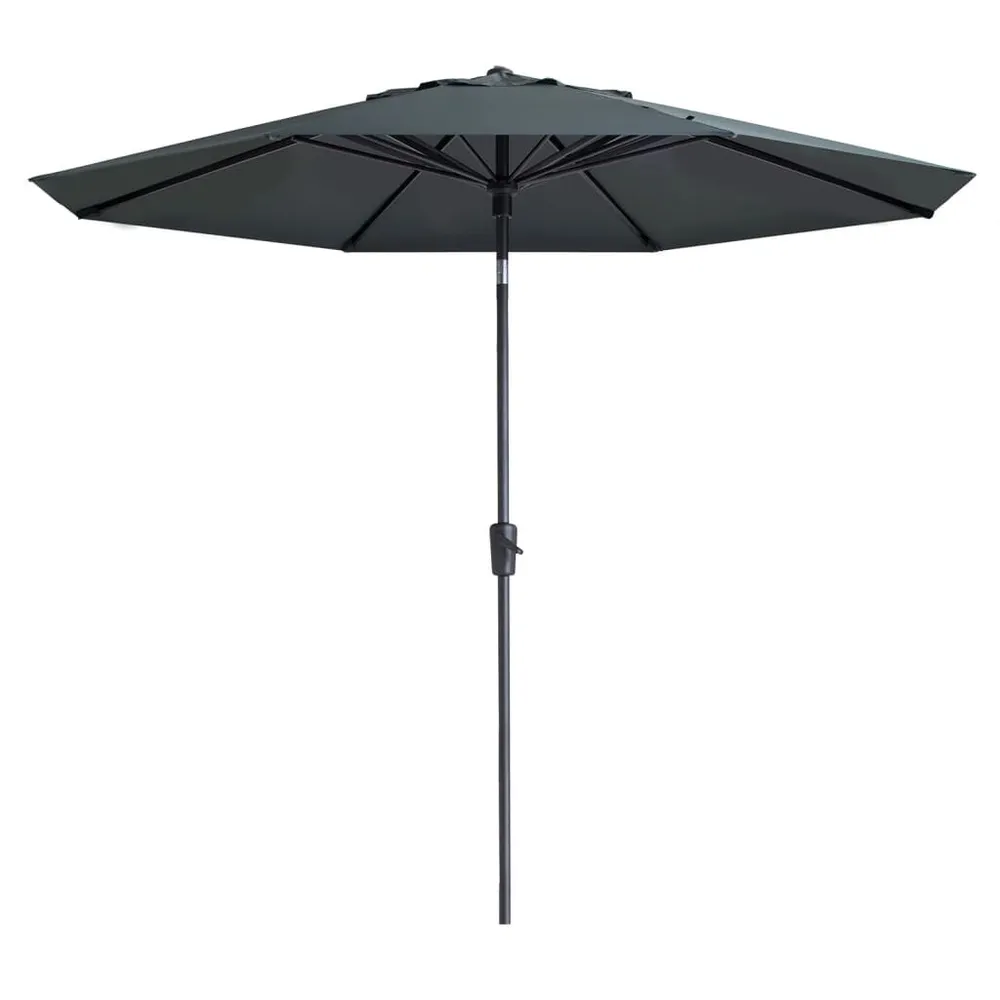 Madison Parasol Paros II Luxe 300 cm grijs | Inclusief Standaard