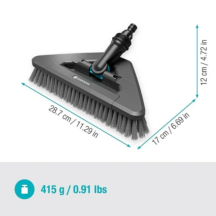 Algendoder Gardena Zwenkbare schrobber Cleansystem - Scharnierende borstel