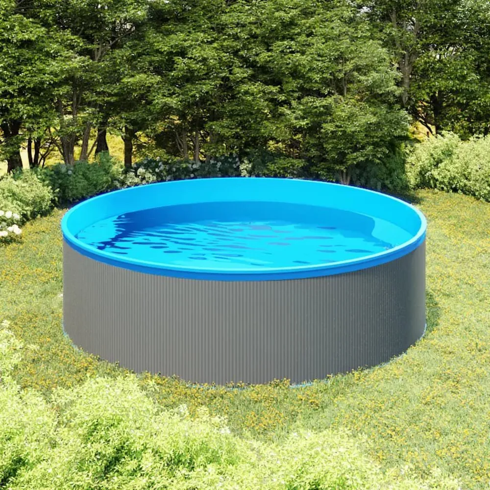 Splasher pool 350x90 cm grijs Geschikt voor Alle Zwembadtypes