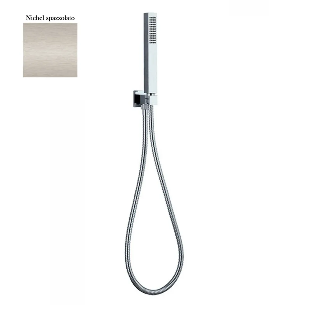 Water tap set holder, consisting Glamour shower and nickel hose pH-Neutraal en Milieuvriendelijk